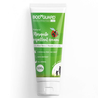 BodyGuard Natural Mosquito Repellent Cream with Aloe Vera and Neem Extracts