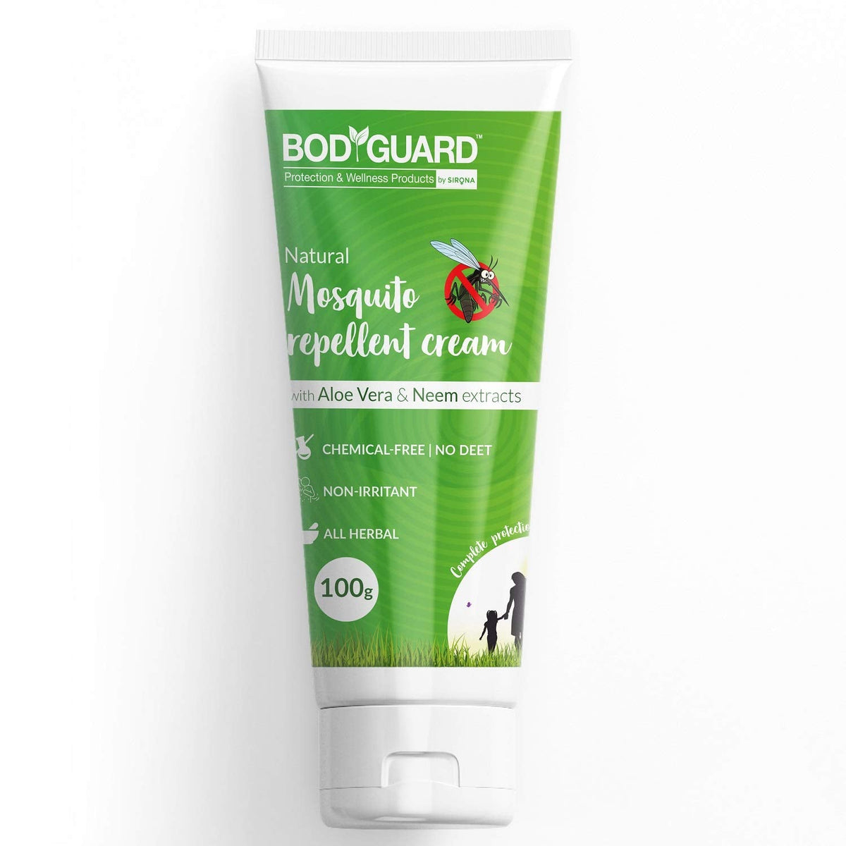 BodyGuard Natural Mosquito Repellent Cream with Aloe Vera and Neem Extracts