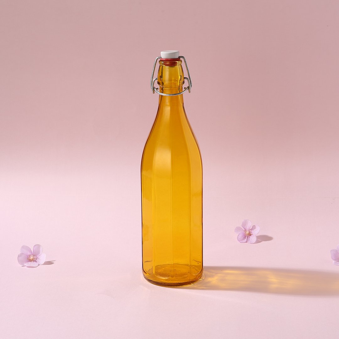 Bormioli Water Bottle - Yellow - 1L