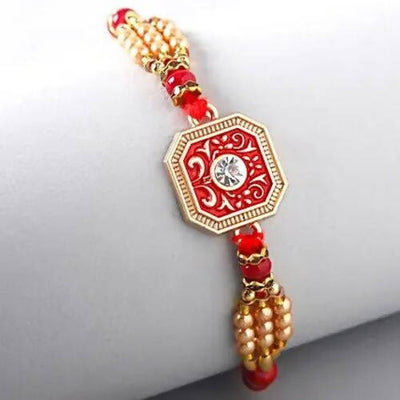 Elegant American Diamond Rakhi