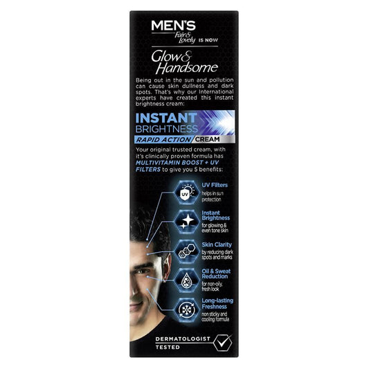 Glow & Handsome Instant Brightness Rapid Action Cream