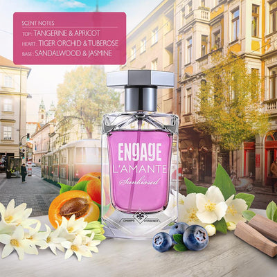 Engage L'amante Sunkissed Eau De Parfum for Women, Floral Fragrance (100 ml)