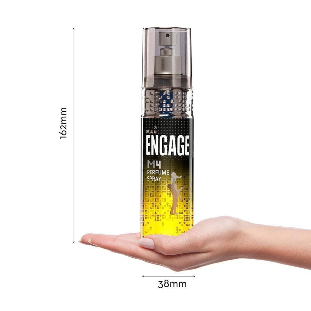 Engage M4 Perfume Spray for Men Spicy and Lavender Fragrance, Long Lasting (120 ml)