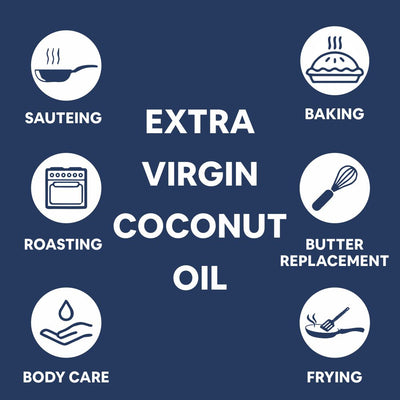 Carbamide Forte 100% Pure Extra Virgin Cold Pressed Coconut Oil for Skin, Hair Growth & Cooking – 500ml