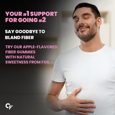 Carbamide Forte Fiber Gummies | Daily Fiber Supplement Gummies | Healthy Digestion, Weight Management & Blood Sugar Management | Prebiotic Dietary Fiber Supplement Gummies | 60 Veg Apple Flavoured Gummies