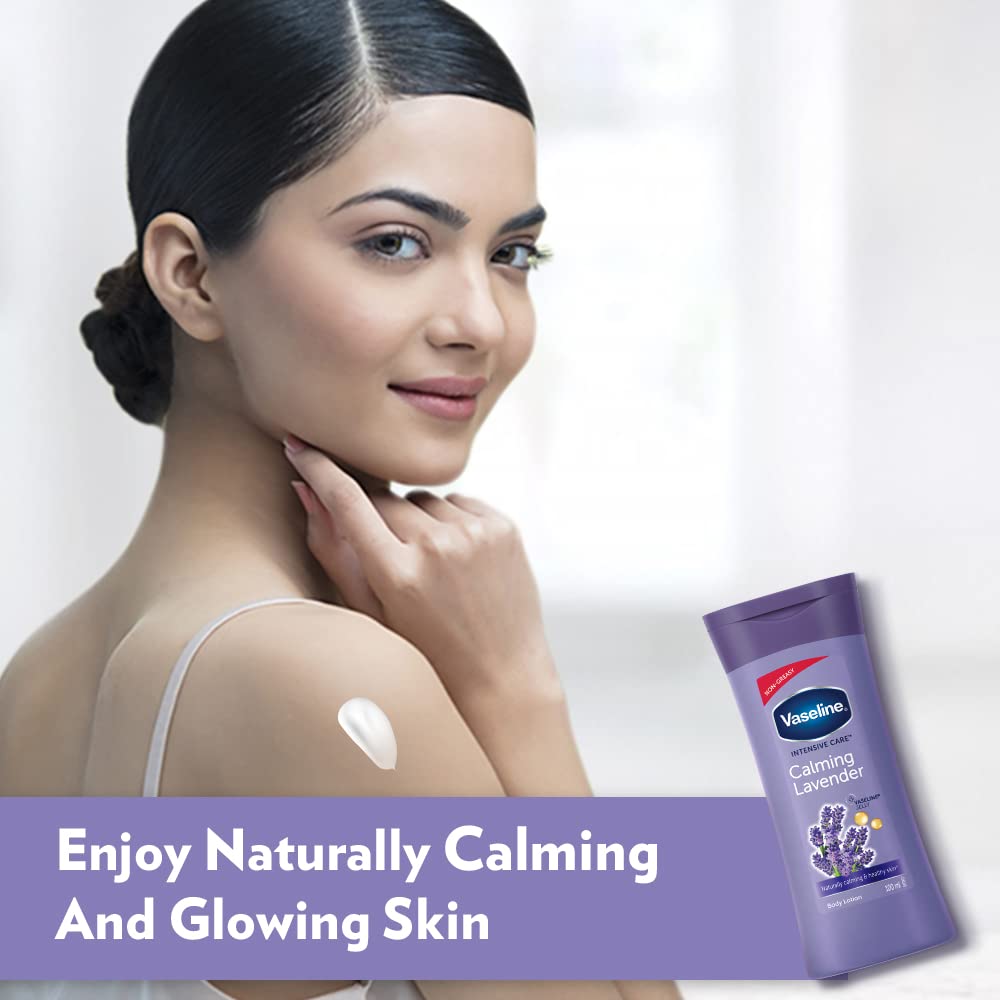 Vaseline Intensive Care Calming Lavender Body Lotion, For Healthy Skin (100 ml)