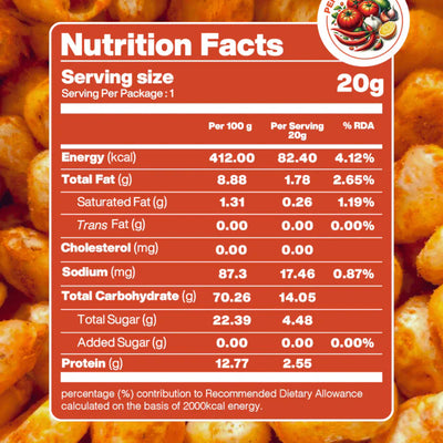 Moon Freeze Dried Crispy Corn  Peri Peri | ( Pack Of 3 ) 20 gms each