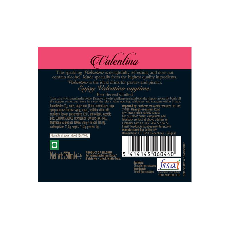 Sparkling Grape And Cranberry Drink