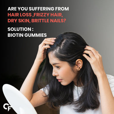Carbamide Forte Biotin Hair Gummies for Hair Growth | Biotin Gummies for Women & Men | Hair Supplements for Women & Men | Hair Vitamins | Gummies for Hair Growth - 60 Veg Strawberry - Flavored Gummies