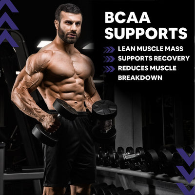 Carbamide Forte BCAA Powder 5000mg | BCAA Supplement For Women & Men Muscle Growth | BCAA Pre Workout & BCAA Intra Workout Supplement For Muscle Recovery| BCAA BlueBerry Flavour - 210g Powder