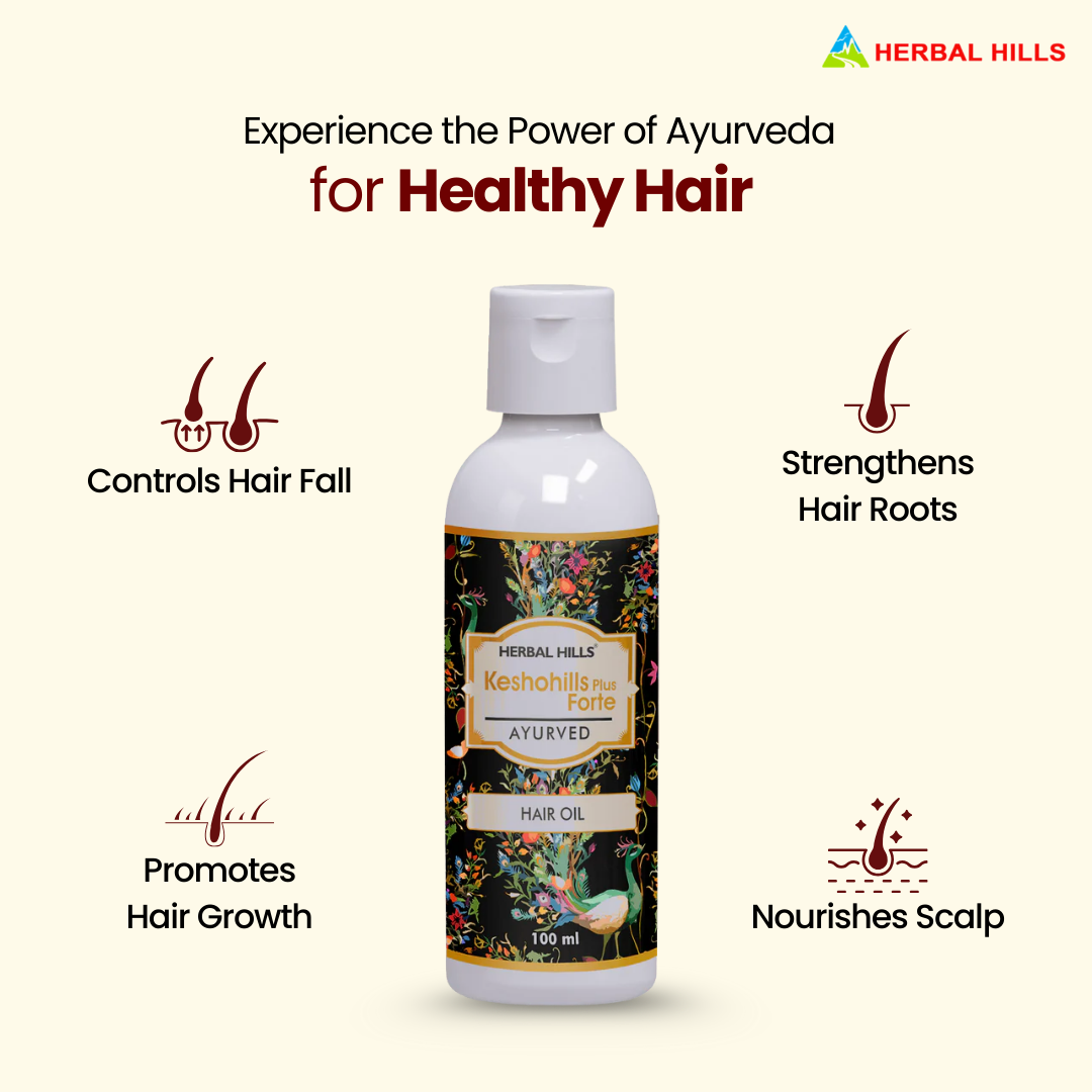 Herbal Hills Keshohills Plus Forte Ayurvedic Hair Oil