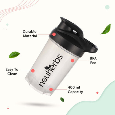 Gym Shaker Bottle For Protein Shakes With Whisk Ball
