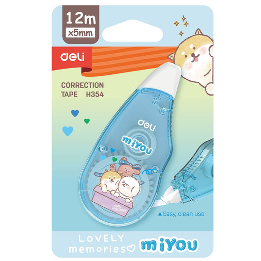 Deli Wh354 Correction Tape 5mm×12M - Color May Vary