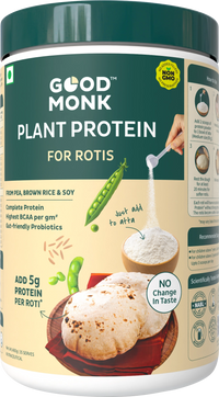 Good Monk Plant Protein for Rotis: Add 5 gm Protein per Roti with No Change in Taste | 100% Clean & Complete Protein