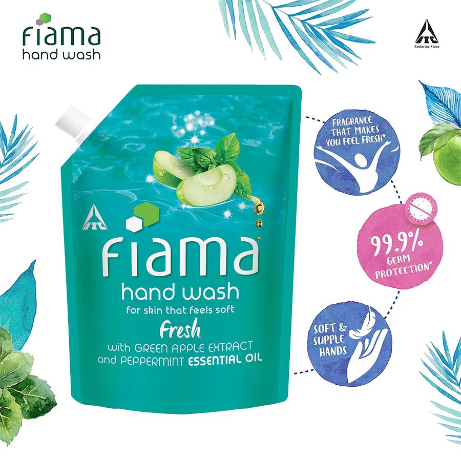 Fiama Fresh Moisturising Hand Wash with Peppermint and Green Apple