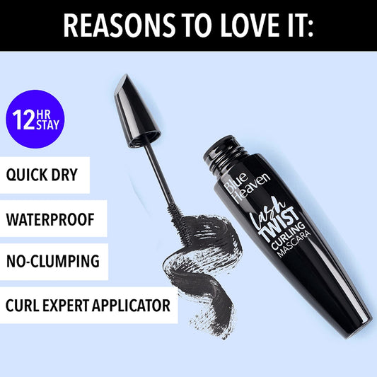 Blue Heaven Lash Twist Mascara - Black - 12 gms