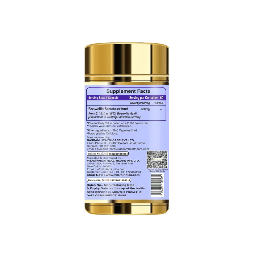 Vitaminnica Boswellia Serrata 2500mg (5:1 Extract)