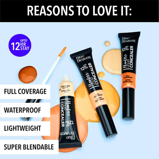 Blue Heaven Flawless Liquid Cream Coverage Concealer (17 ml)