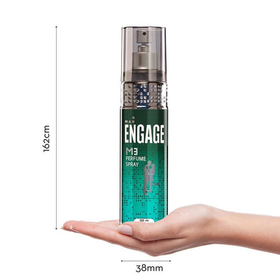Engage M3 Perfume Spray for Men Fresh and Minty Fragrance, Skin Friendly Long Lasting (120 ml)