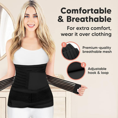 Upyogaa 3-in-1 Postpartum Belly Band – Abdominal Belt for Post-Pregnancy Recovery 1 Year Warranty