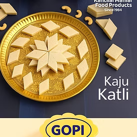 Kantilal Manilal's Gopi Sweets Kaju Katli | 500 gms