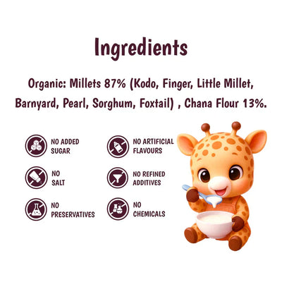 Junior's Nutrition Millet Pancake For Young Kids (1+ Years) | 400 gms