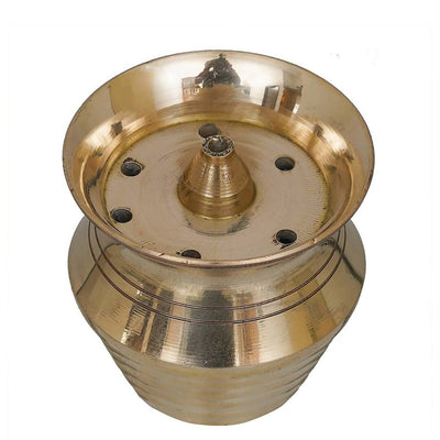 eCraftIndia Yellow Brass Incense Stick Holder
