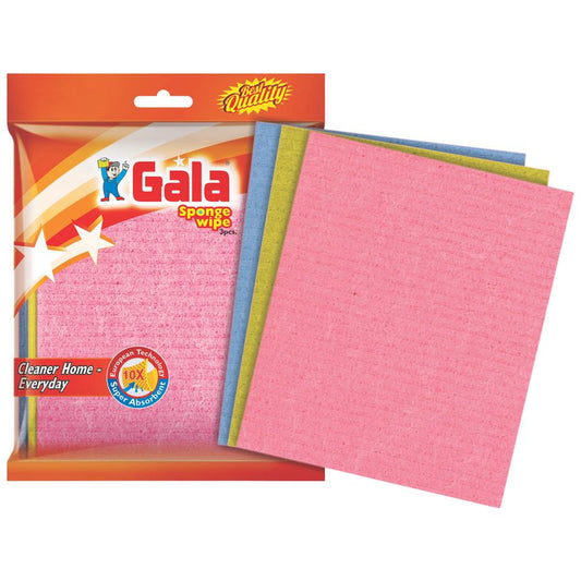 Gala Sponge Wipe, 3 pcs