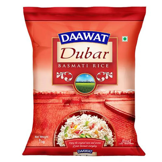 Daawat Basmati Rice - Dubar, 1 kg Pouch
