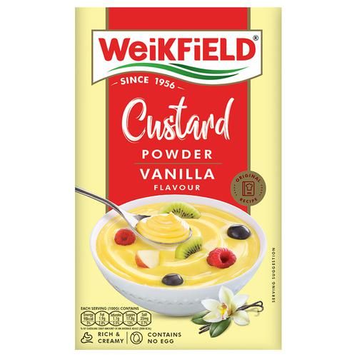 10x Weikfield Custard Powder Vanilla, Pack of 10, 100 g Carton each