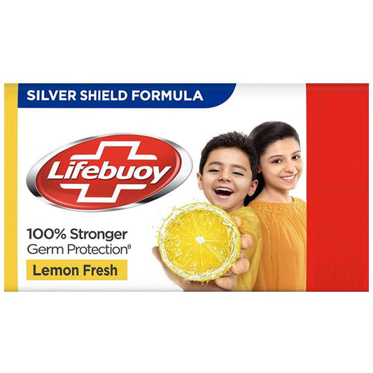 8x Lifebuoy Lemon Fresh Germ Protection Soap Bar, Pack of 8 (125 g each)