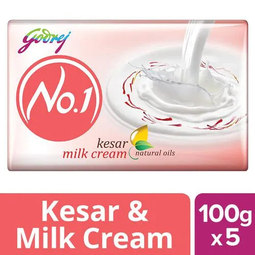 Godrej No.1 Kesar & Milk Cream Bathing Soap