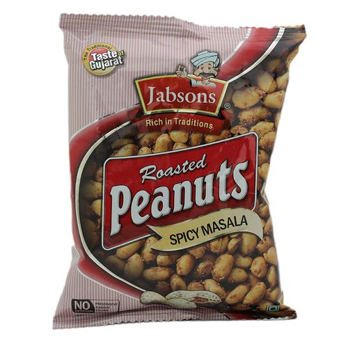 JABSONS Roasted Peanuts - Spicy Masala, 140 g Pouch