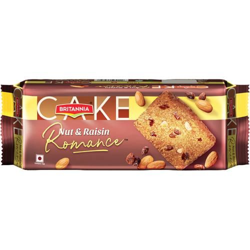 Britannia Nut & Rasin Romance Cake, 140g