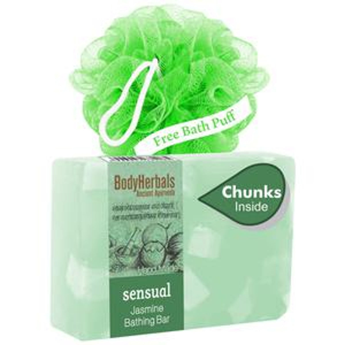 BodyHerbals Ancient Ayurveda Jasmine Handmade Bathing Bar