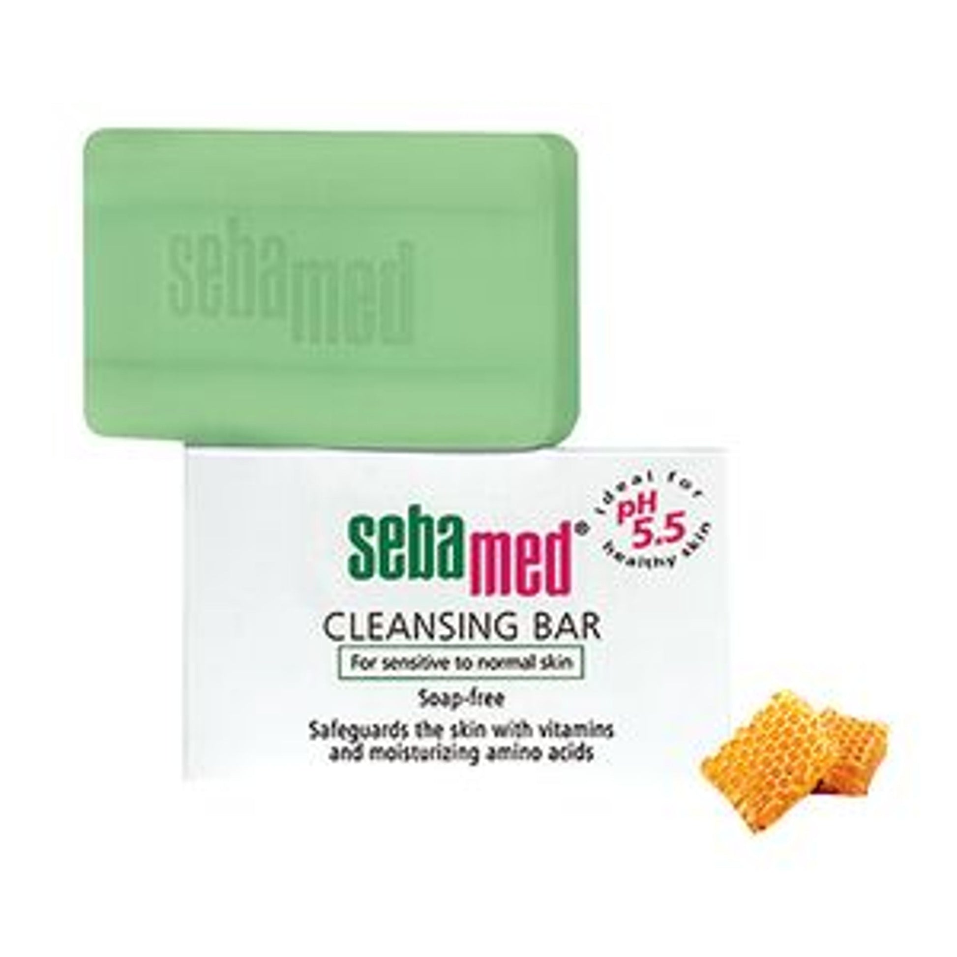 Sebamed Cleansing Bar, Ph 5.5, For Sensitive to Normal Skin, Soap-Free