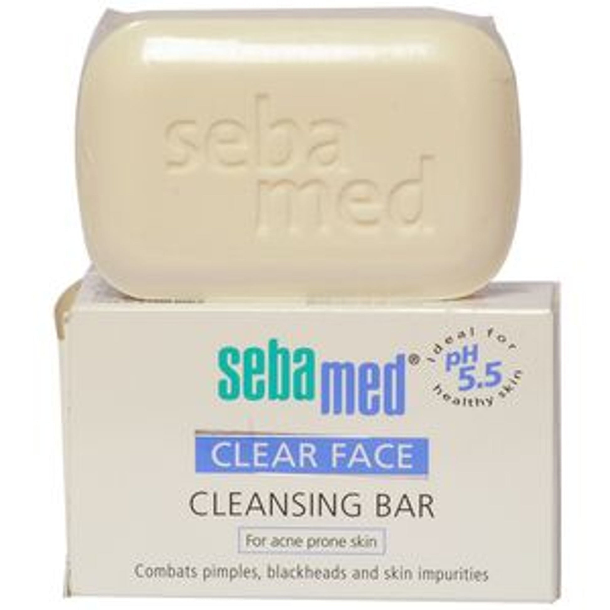 Sebamed Clear Face Cleansing Bar, Ph 5.5, For Acne Prone Skin