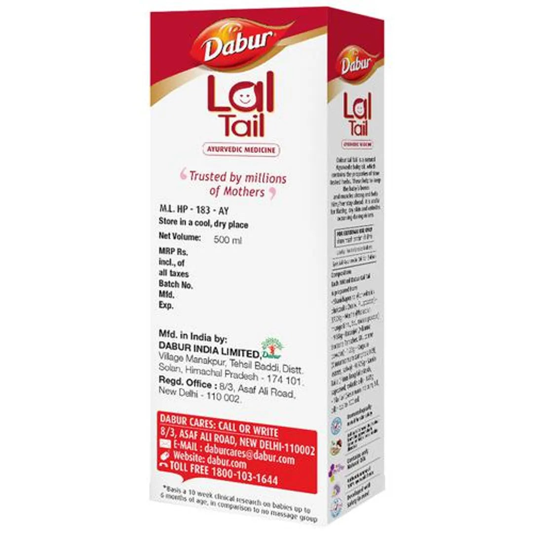 Dabur Ayurvedic Medicine Lal Tail, 500 ml