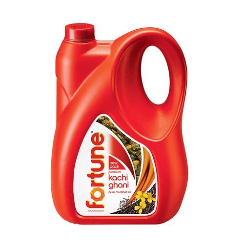 Fortune  Premium Kachi Ghani Pure Mustard Oil, 5 L