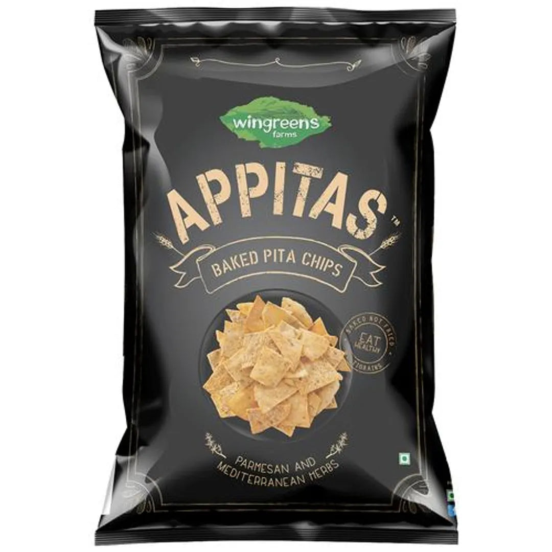 Appitas Chips - Pita, Parmesan And Mediterranean, 60 g