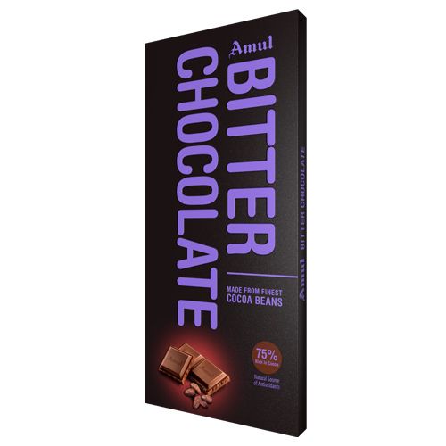 Amul Bitter Chocolate- 75% Rich In Cocoa, 150 g