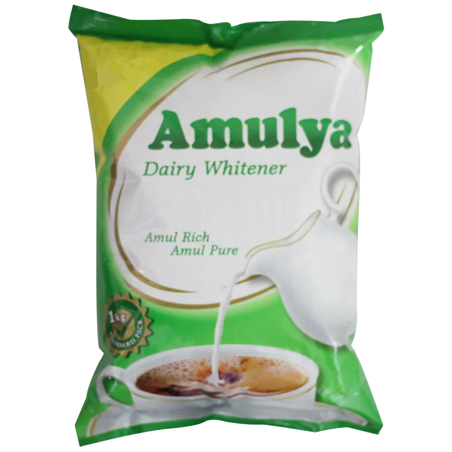 10x Amulya (by Amul) Dairy Whitener/Pal podi - 10kg (10 x 1 kg) Pouch Milk Powder