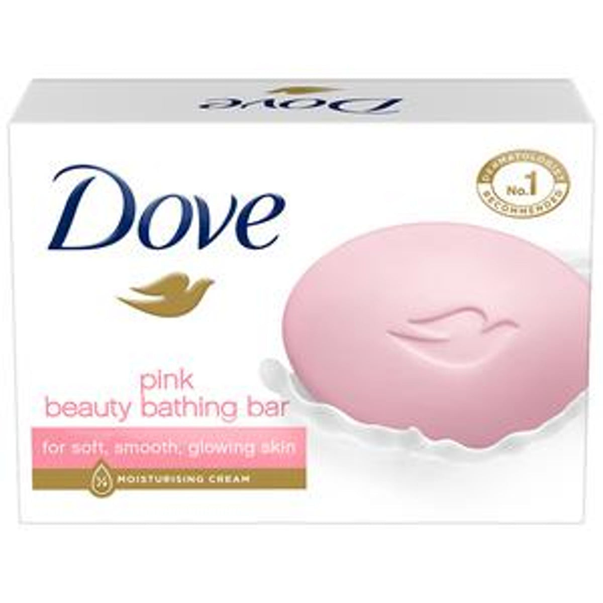 Dove Pink Rosa Beauty Bathing Bar, Has 1/4th Moisturizing Cream