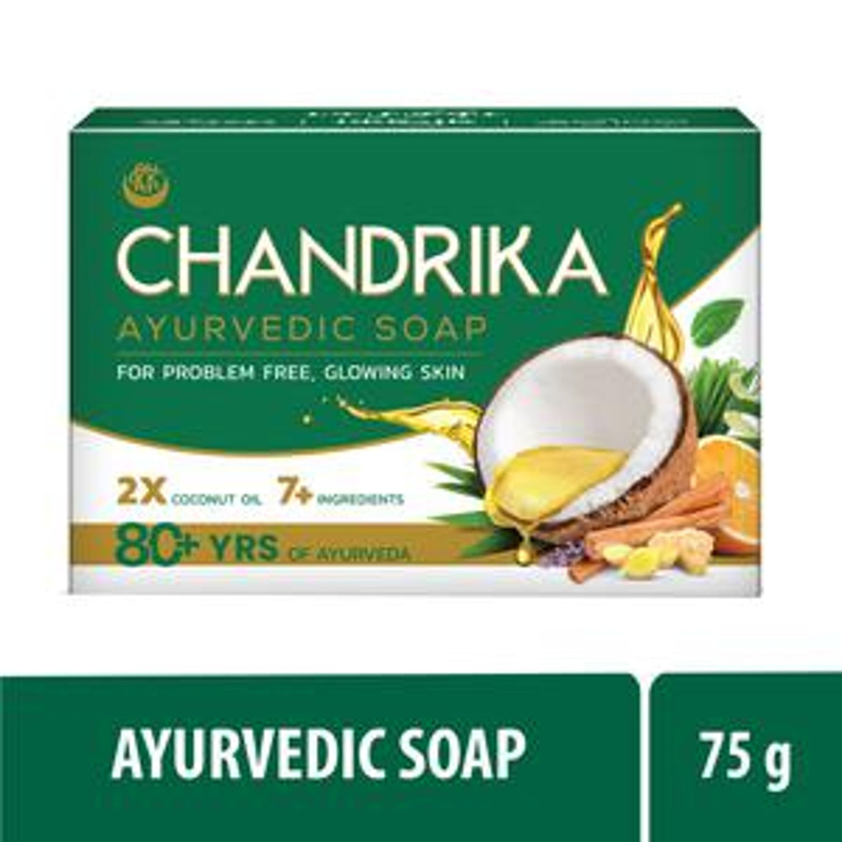 Chandrika Ayurvedic Soap, Handmade, For Problem Free, Clear Skin