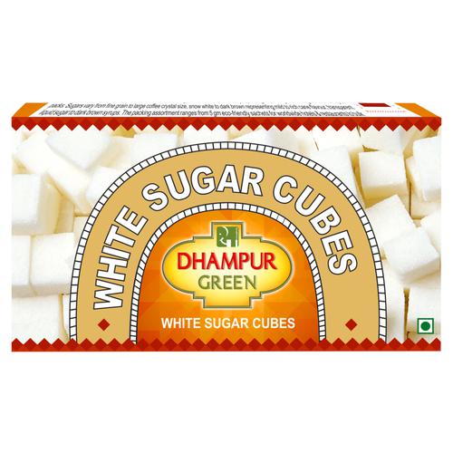 Dhampur Green White Sugar/Sakkare Cubes (Made From CaneSugar), 500 g