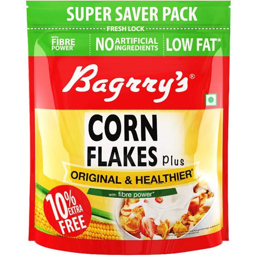 Bagrry's Corn Flakes Plus Original & Healthier (with Fibre Power) - 880GM