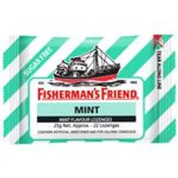 Fisherman's Friend Sugar Free Lozenges - Mint, 25 g (Approx. 22 Lozenges)