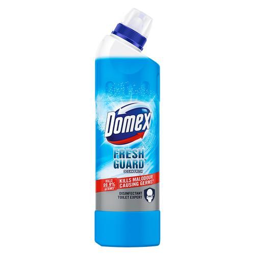 Domex Fresh Guard Disinfectant Toilet Cleaner Liquid - Ocean Fresh, 500 ml