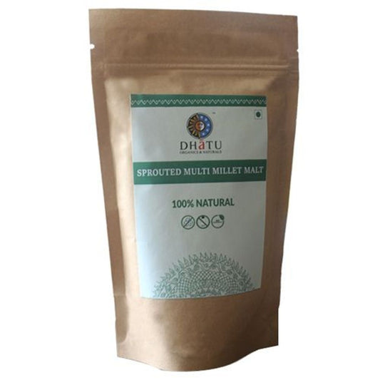Dhatu Organics & Naturals Sprouted Multi Millet Malt - 100% Natural, 200 g
