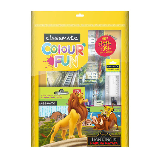 Classmate Combo Kit - Stationery Colour Art Fun, 6 pcs